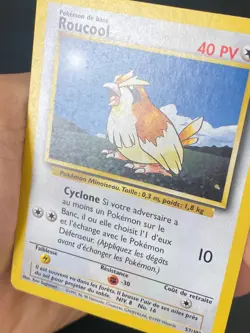 CARTE POKEMON ROUCOOL 57/102 FR COMMUNE SET DE BASE - TBE - Image 2