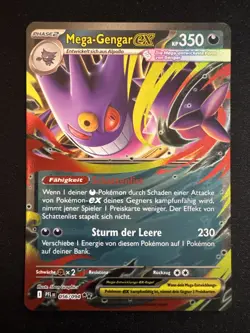 Mega Gengar ex 56/94 Holo Double Rare Pokemon Fatale Flammen PFL 2025 NM Deutsch - Image 1