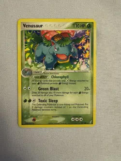 2006 Pokemon - Venusaur Non Holo Rare - EX Crystal Guardians 28/100 - Nintendo - Image 1