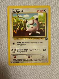 2000 Pokemon Jigglypuff Non-Holo WOTC Black Star Promo #7 - 1st Movie Soundtrack - Image 1