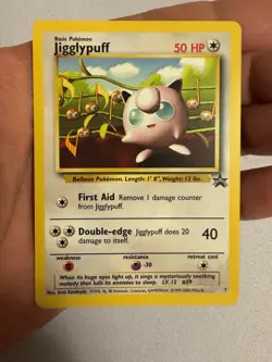 2000 Pokemon Jigglypuff Non-Holo WOTC Black Star Promo #7 - 1st Movie Soundtrack - Image 2