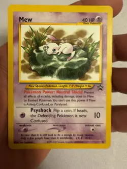 2002 Pokemon - Mew Non-Holo - WOTC Black Star Promo #47 - Pokemon League - Image 2