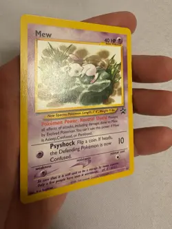 2002 Pokemon - Mew Non-Holo - WOTC Black Star Promo #47 - Pokemon League - Image 3