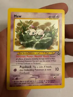 2002 Pokemon - Mew Non-Holo - WOTC Black Star Promo #47 - Pokemon League - Image 4