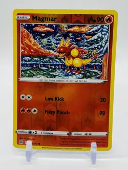 Pokemon TCG Magmar Sword & Shield: Brilliant Stars 019/172 Reverse Holo Common - Image 1