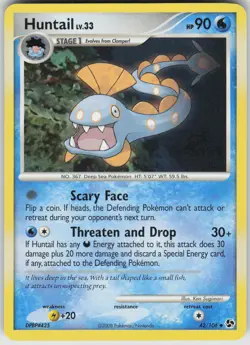 Pokemon Huntail 42/106 Great Encounters Uncommon NM - Image 1