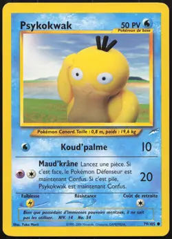 Carte Pokemon Psykokwak 79/105 Neo Destiny Francais - Image 1