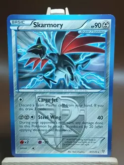 HP Pokemon TCG Skarmory 87/135 Rare BW Plasma Storm - Image 1