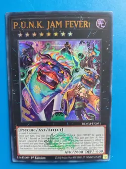 Near Mint Yugioh P.U.N.K. JAM FEVER! BLMM-EN051 - Emblazoned Ultra Rare - Image 1