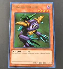 Yu-Gi-Oh! Cannon Soldier Rare Card MRD-EN106 NM - Image 1