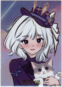 ?FURINA - Goddess Story ANIME WAIFU Card - SWEET GIRL DIARY 2 - QR-02 - GENSHIN - Image 1