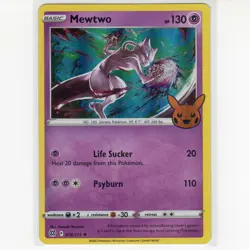 Pokemon TCG Mewtwo 056/172 Trick or Trade 2022 Holo Rare Card EN-NM - Image 1