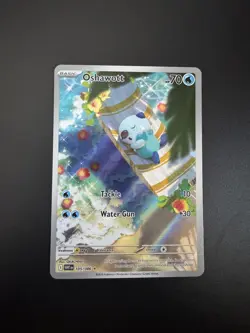 Oshawott Illustration Rare Pokemon White Flare Card 105/086 English Edition - Image 1