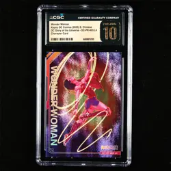 CGC PRISTINE 10 KAYOU 2023 DC Comics CCG Card DC-PR-003 Wonder Woman - Image 1