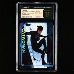 CGC PRISTINE 10 KAYOU 2023 DC Comics CCG Card DC-PR-002 Catwoman - Image 1