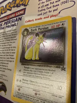 DARK PERSIAN # 17 HOLO Black Star PROMO WOTC Pokemon Card NM (Original Flyer) - Image 4
