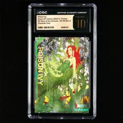 CGC PRISTINE 10 KAYOU 2023 DC Comics CCG Card DC-PR-004 Poison Ivy - Image 2
