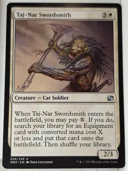 Taj-Nar Swordsmith - Modern Masters 2 - Magic the Gathering MTG Nice! - Image 1