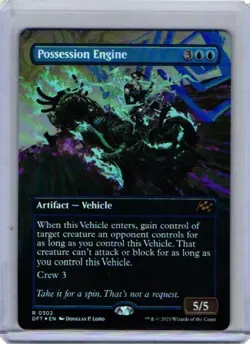 FOIL - Possession Engine (Borderless) 0302 NM MTG Aetherdrift Magic - Image 1