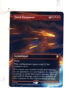 MTG SkeenAB Fated Firepower BORDERLESS from ATL. NM. - Image 1