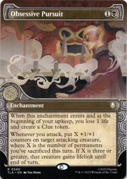 Obsessive Pursuit BORDERLESS Avatar: The Last Airbender Magic MTG NM - Image 1