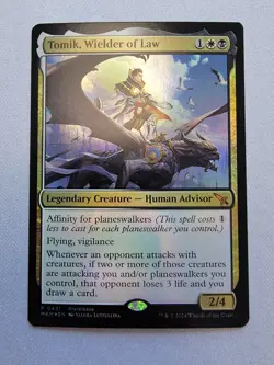 MTG Tomik, Wielder of Law FOIL PRERELEASE **NM** Murders at Karlov Manor - Image 1