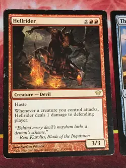 C6516 MTG MAGIC HELLRIDER 93 THOPTER ASSEMBLY 063 RARE DMG - Image 2