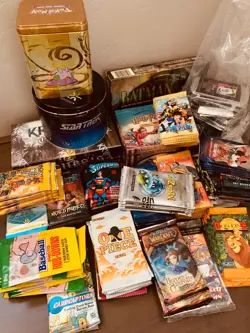 NEW, Box of 50 Sealed Packs May Include Pokemon, One Piece, MTG, Lorcana, FaB + - Image 1