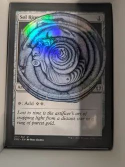 SOL RING x UZUMAKI Junji Ito IMPERFECT (foil) MtG Alter HandCrafted! Anime Waifu - Image 1