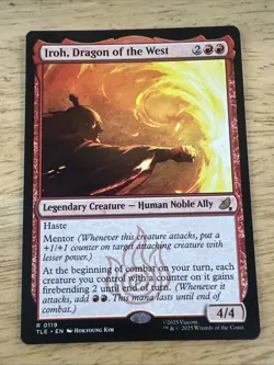 Iroh, Dragon of the West TLE #119 - MTG Avatar: The Last Airbender NM - Image 1