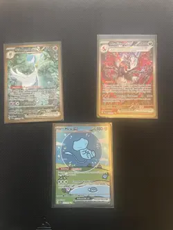 Pokemon SAR Bundle Bubble Mew Shiny Charizard and Gardevoir Paldean Fates NM - Image 1