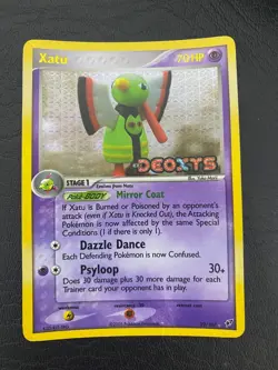Pokemon EX Deoxys Xatu Reverse Holo #29/107 Near Mint NM+ - Image 1
