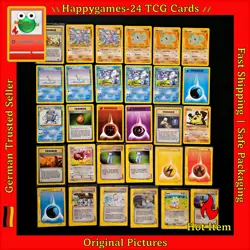 30x Pokemon Karten teilw. WOTC Sammlung gemischt div. Set TCG non Holo #43 - Image 1