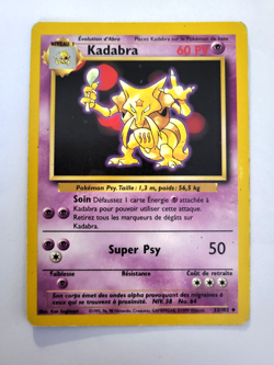 CARTE POKEMON - KADABRA 32/102 SET de BASE - WIZARDS (FR) - Image 1