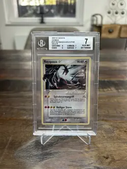 Rayquaza Gold Star EX Deoxys Holo 107 German Pokemon BGS 7 - Image 1