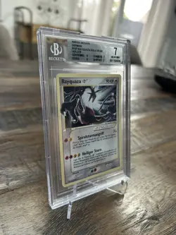 Rayquaza Gold Star EX Deoxys Holo 107 German Pokemon BGS 7 - Image 2