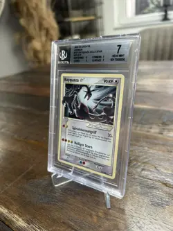 Rayquaza Gold Star EX Deoxys Holo 107 German Pokemon BGS 7 - Image 3