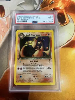 Dark Charizard 4/82 1st Edition Team Rocket WOTC PSA Graded 9 Pokemon TCG - Image 1