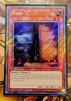 Maxx "C" (Platinum Secret Rare) - RA04-EN150 - Yu-Gi-Oh TCG - Image 1