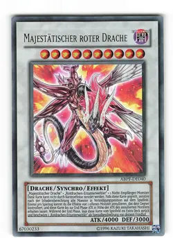 Yugioh MAJESTATISCHER ROTER DRACHE , abpf-de040 Ultra Rare deutsch Near Mint - Image 1