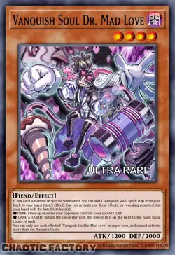 YUGIOH RA04-EN045 Vanquish Soul Dr. Mad Love Ultra Rare 1st Edition NM - Image 1