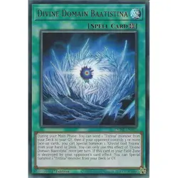 Yu-Gi-Oh Divine Domain Baatistina DUNE-EN090 Ultra Rare 1st Edition - Image 1