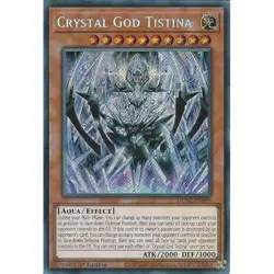 Yu-Gi-Oh Crystal God Tistina DUNE-EN089 Secret Rare 1st Edition - Image 1