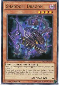 YUGIOH DUEA-EN026 Shaddoll Dragon - Rare 1st Edition NM - Image 1