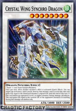 YUGIOH PHRE-EN059 Crystal Wing Synchro Dragon Rare 1st Edition NM - Image 1