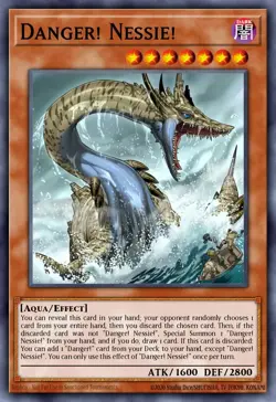 YUGIOH MP25-EN141 Danger! Nessie! Prismatic Secret Rare 1st Edition NM - Image 1