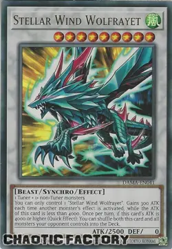 YUGIOH DAMA-EN041 Stellar Wind Wolfrayet Ultra Rare 1st Edition NM - Image 1