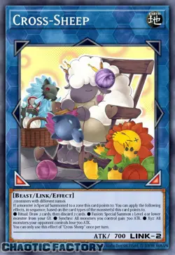 YUGIOH JUSH-EN048 Cross-Sheep Rare 1st Edition NM - Image 1