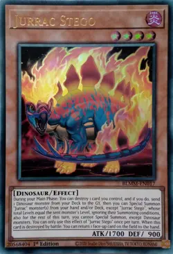 BLMM-EN017 JURRAC STEGO ULTRA RARE 1ST EDITION YuGiOh CARD - Image 1
