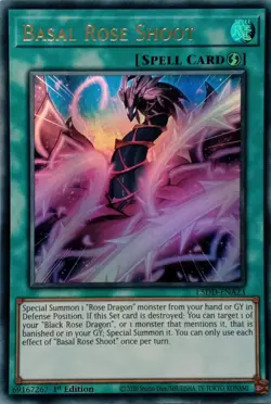 L5DD-ENA23 BASAL ROSE SHOOT ULTRA RARE 1ST EDITION YuGiOh CARD - Image 1